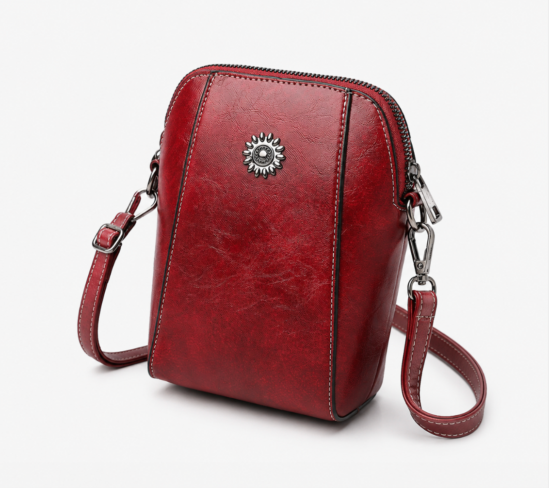 Women's Crossbody Handbag | With Top Zipper
