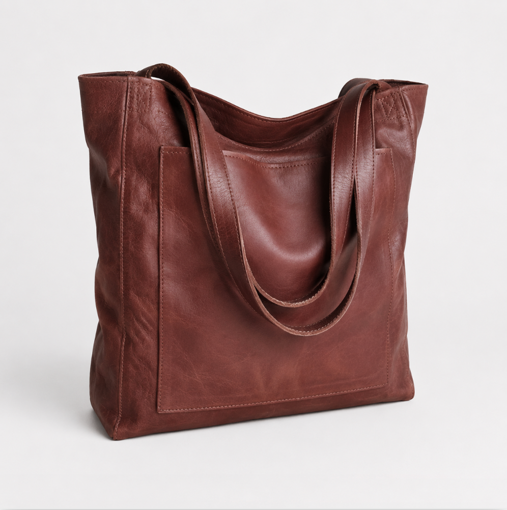 Women's Tote Bag | With Front Pocket And Shoulder Straps
