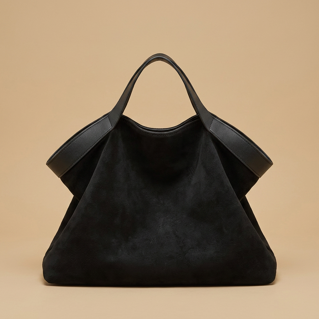 Tote Bag Large Suede Leather Handbag